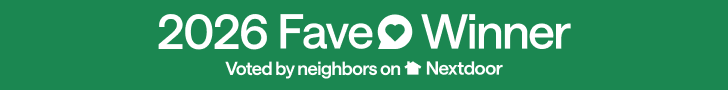 2026 Nextdoor Fave Awards Winner, voted by neighbors